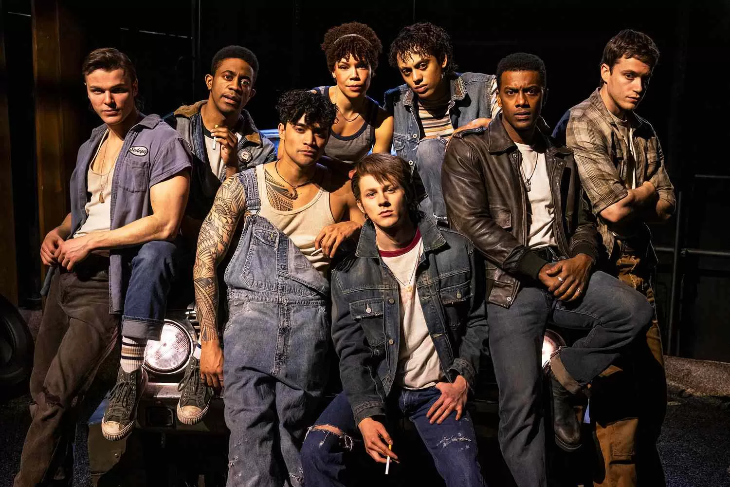 "The Outsiders" Broadway cast (Image: Matthew Murphy, Source: Entertainment Weekly)