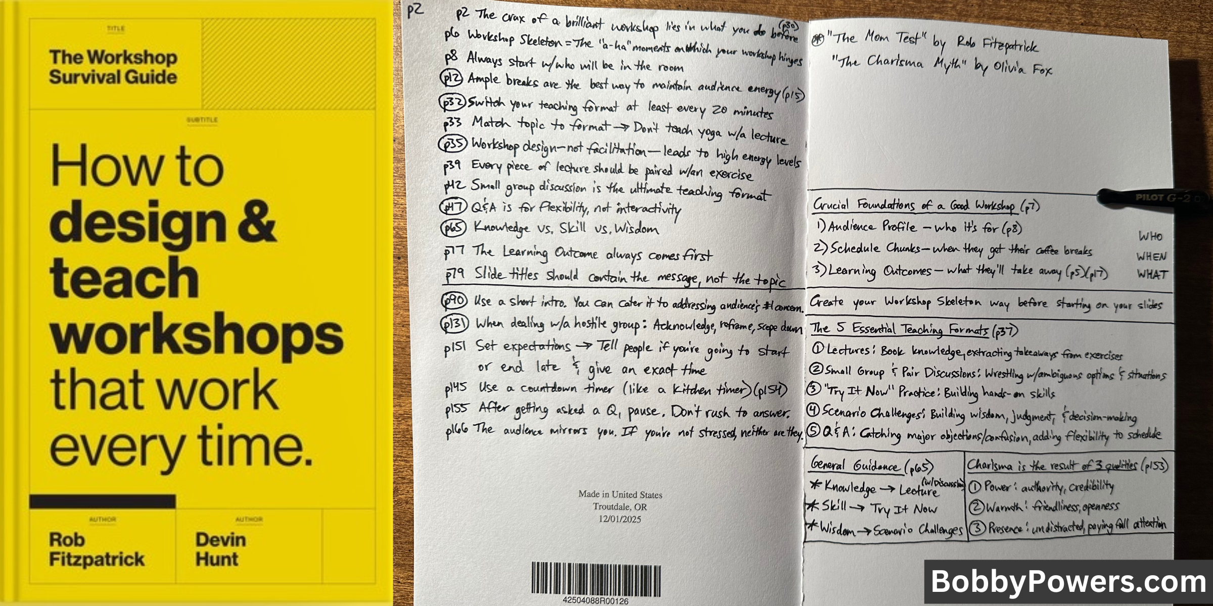 Book Notes - Workshop Survival Guide