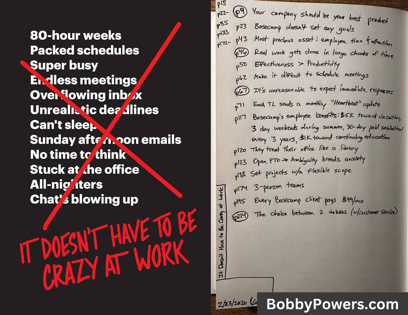 It Doesn't Have to Be Crazy at Work (Book Notes)