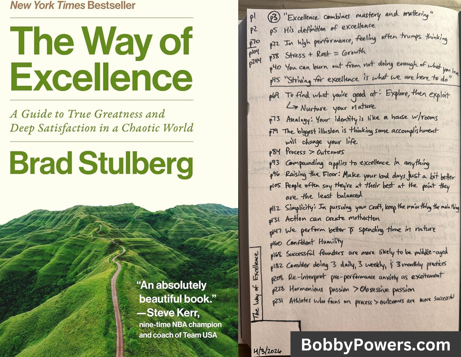 The Way of Excellence (Book Notes)