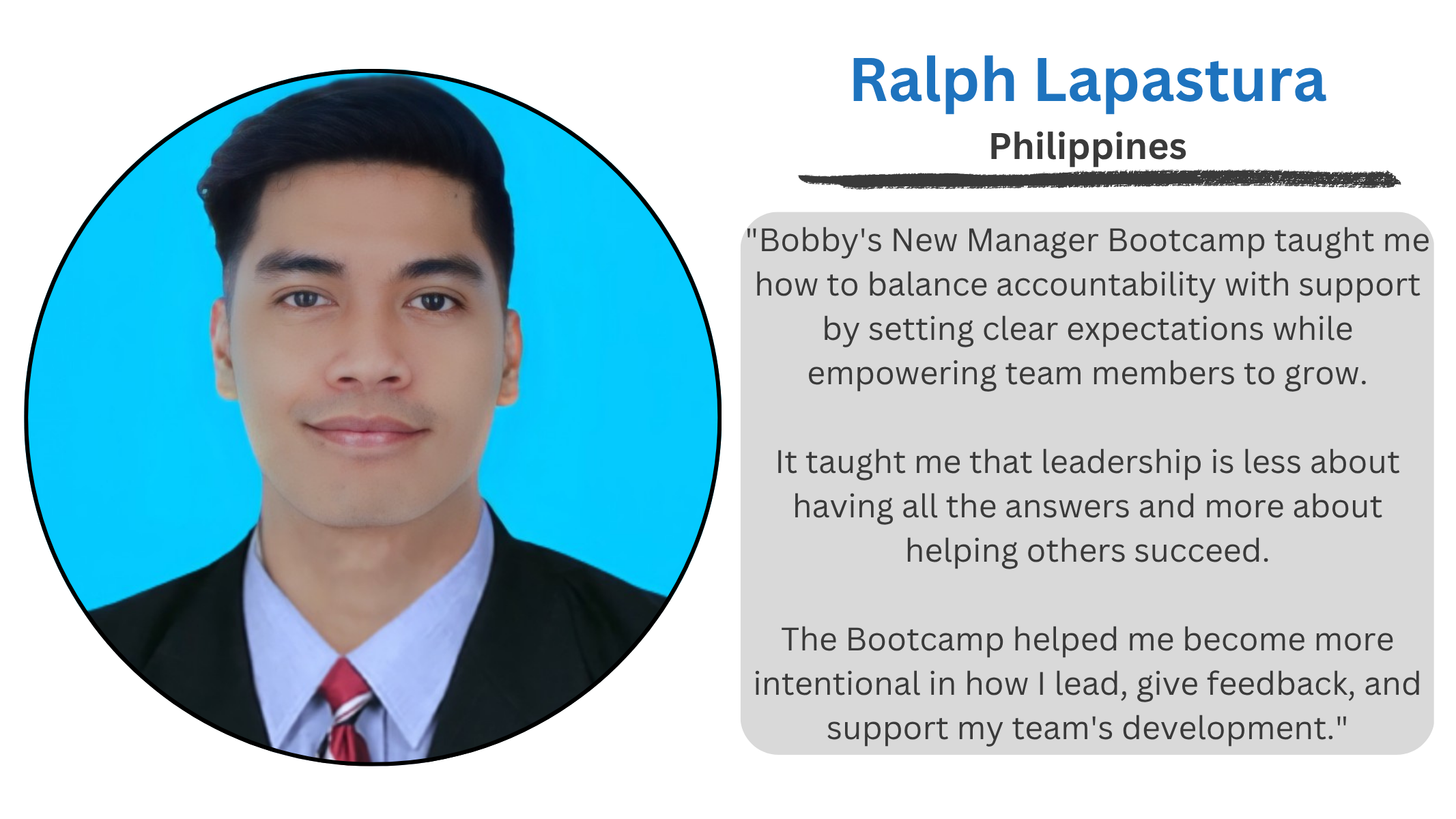 Ralph Lapastura Testimonial Quote Ralph Lapastura Testimonial Quote