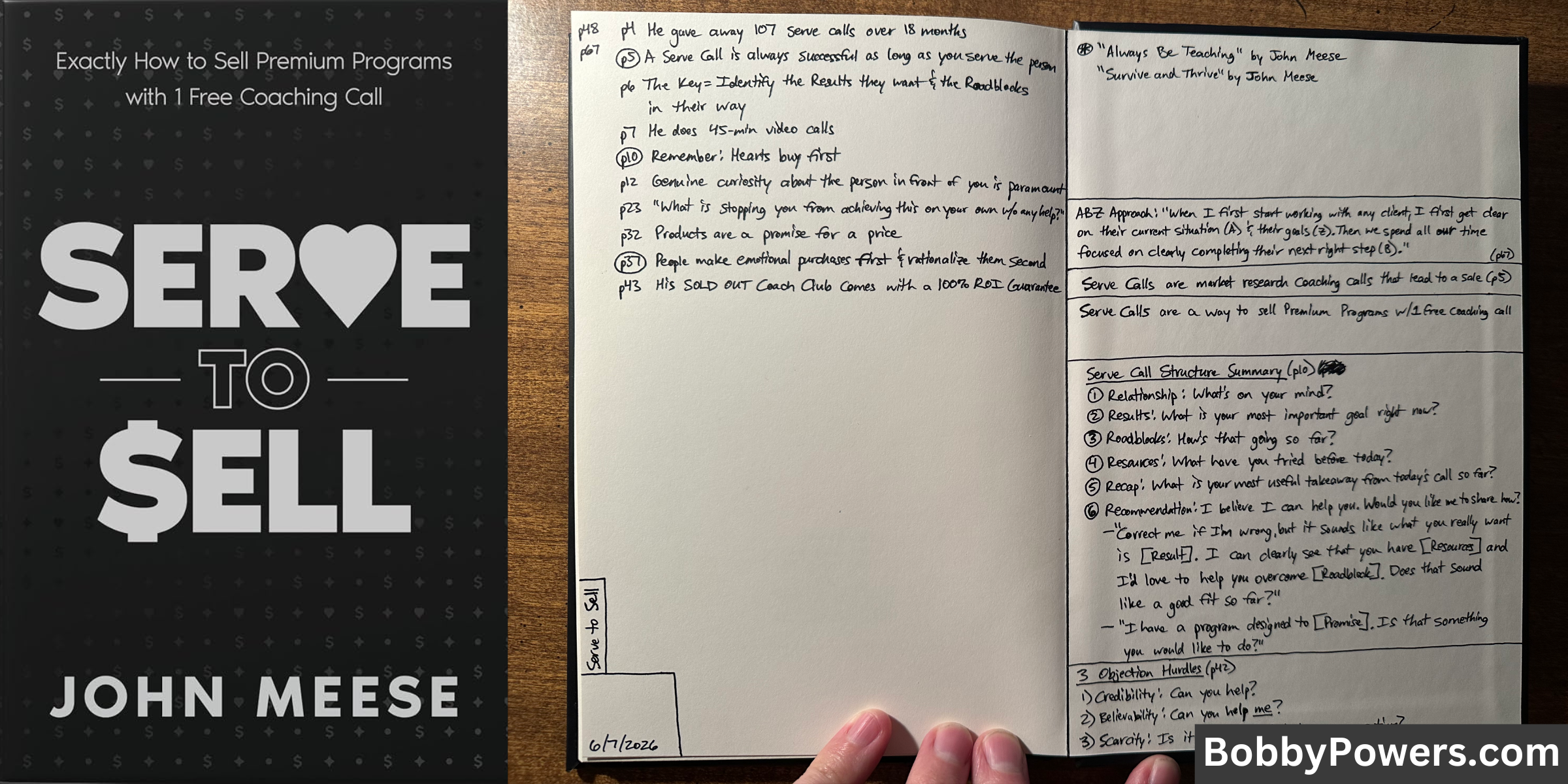 Serve to Sell (Book Notes) Serve to Sell (Book Notes)