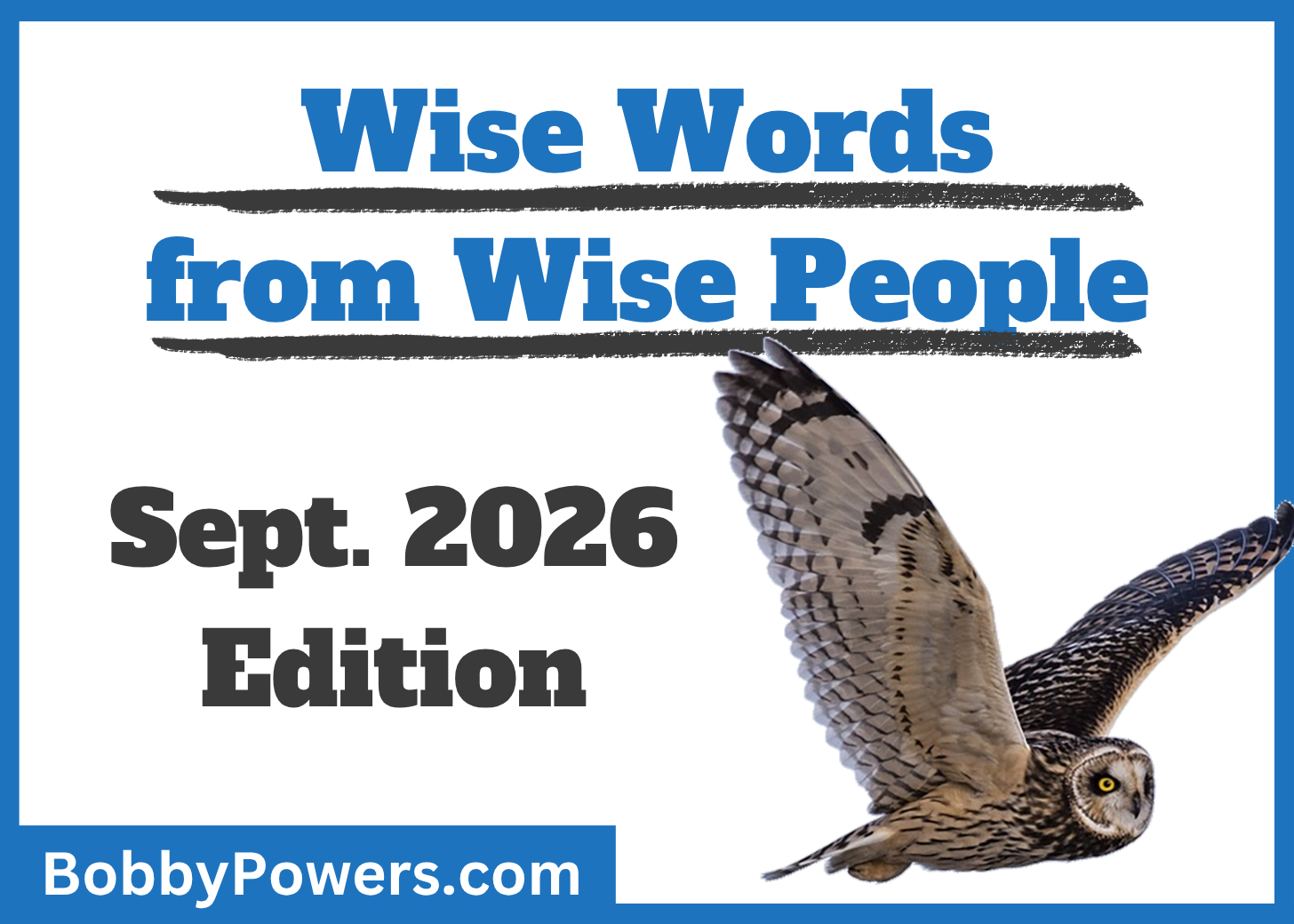 Wise Words (Sept 2026) (Blog)